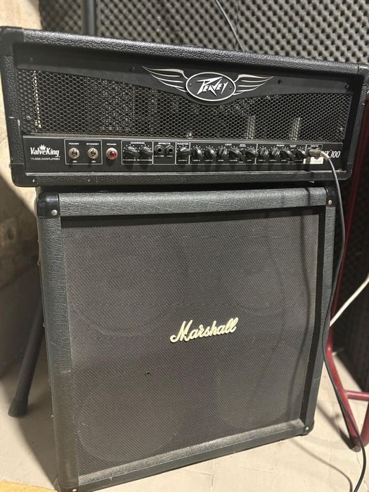 Peavey valveking amp + Marshall cabinet JCM C4 10 A