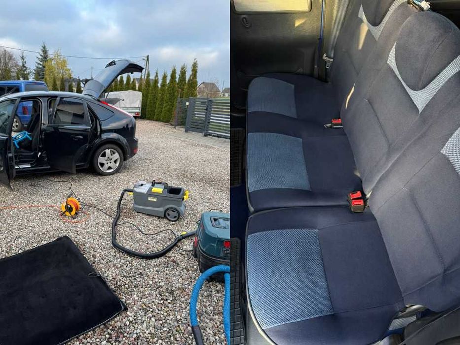 Pranie tapicerki samochodowej, czyszczenie pojazdów ozonowanie Karcher