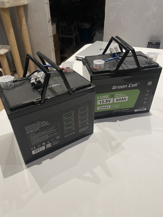 Акумулятор для ДБЖ/інвертора Green Cell CAV11 LiFePO4 12.8V 60Ah 768Wh