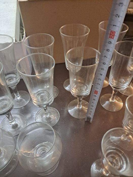 Zestaw kieliszków prl 22szt