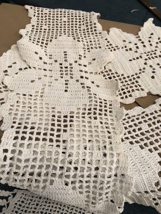 Handmade lace cloth set64751431277954121
