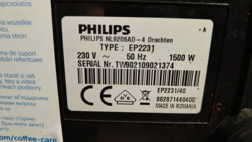 Ekspres do kawy Philips  łatęgo EP2231