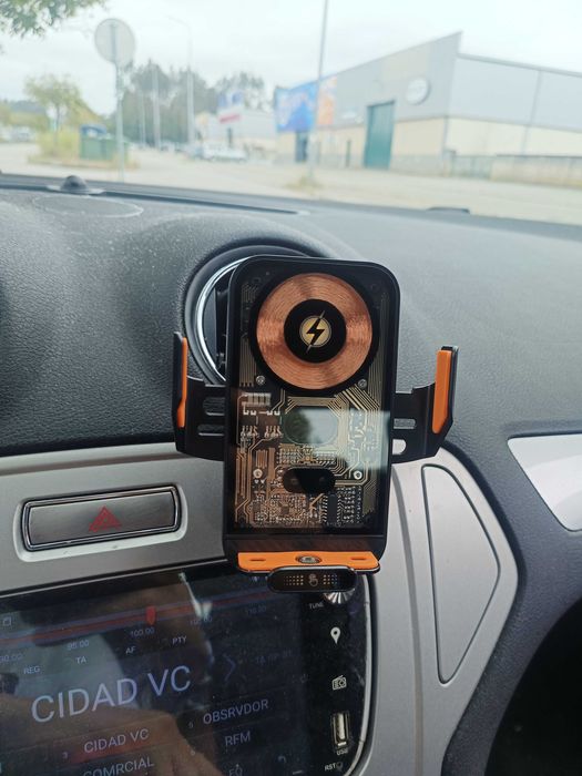 Suporte Magnético Carro c/ Carregamento Sem Fio 66W - Novo