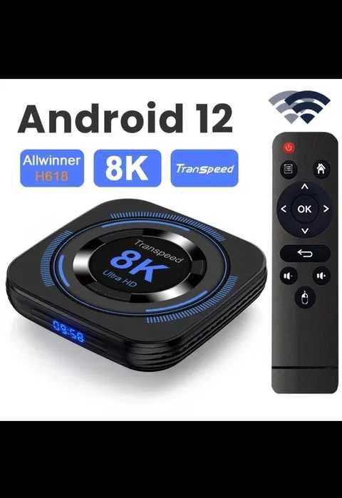 Приставка Smart TV Box Transpeed 8K андроид 12, 4G/32G