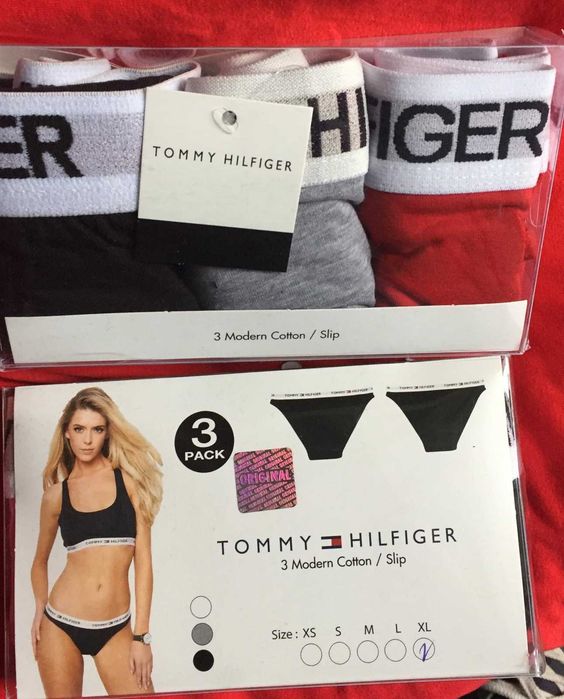 3pak CK Majtki Stringi Damskie Calvin Klein Guess Tommy S M L XL