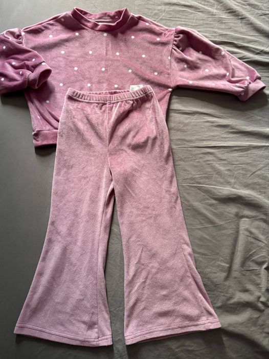 Komplet zestaw spodnie + bluza dla dziewczynki