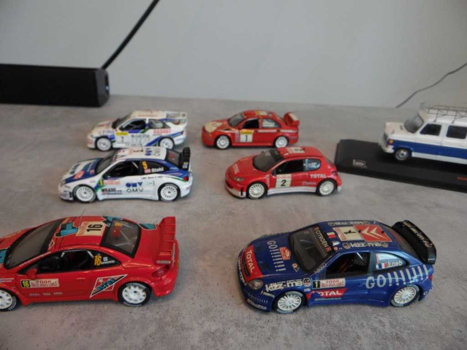 carrinhos de rally 1/43 e carrinha assitencia ford transit mk1 de 1966