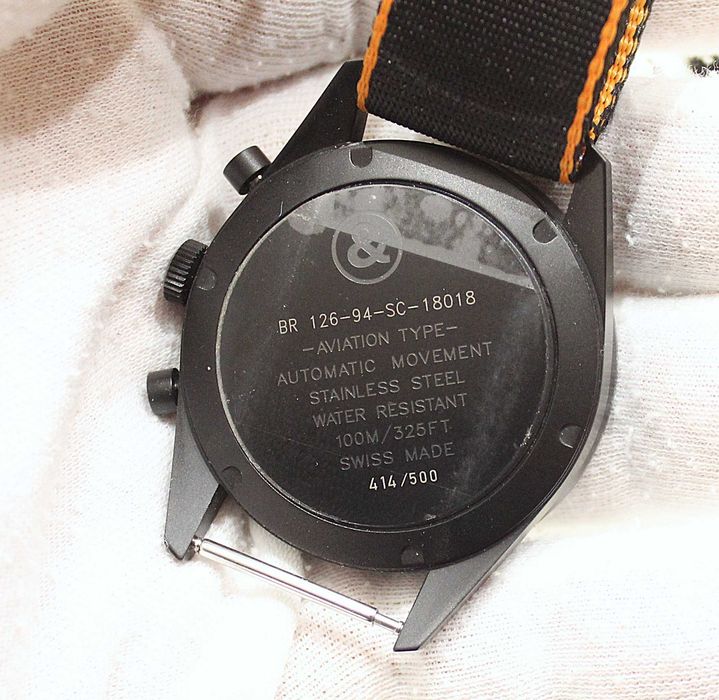 Bell & Ross Orange Aviator Relógio Cronografo série limitada