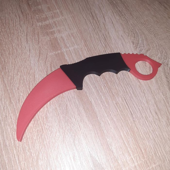 Karambit z druku 3D – 2 kolory, lekki
