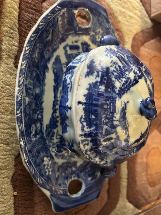 Terrina e travessa loiça inglesa