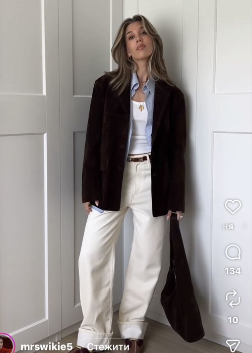 Замшевий піджак Zara