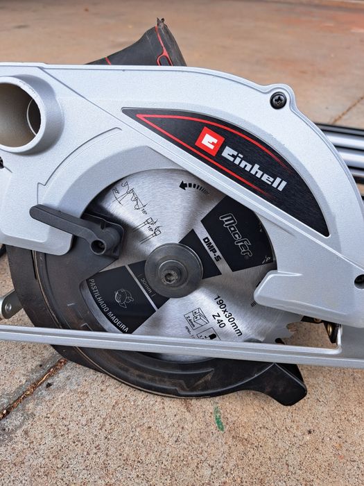 Serra 1400w Einhell + Carril 2m e disco semi novo