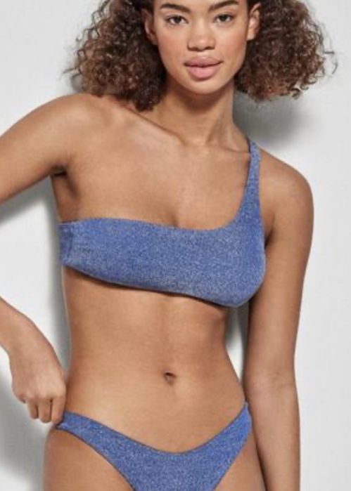 Купальник люрекс на одне плече