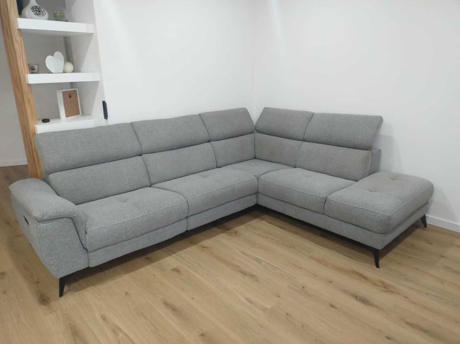 Sofá canto com motor elétrico