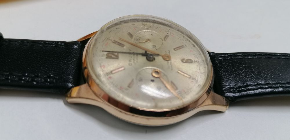 Relógio cauny cronógrafo para restauro