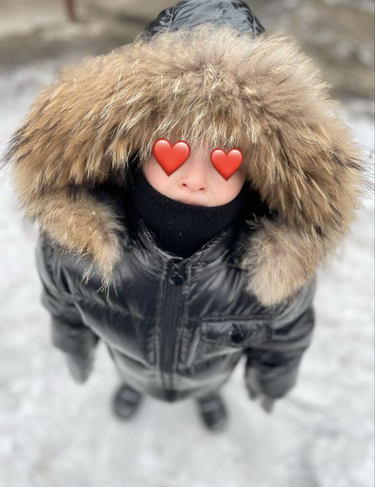 Костюм на пуху, дуже теплий!116-128 см
