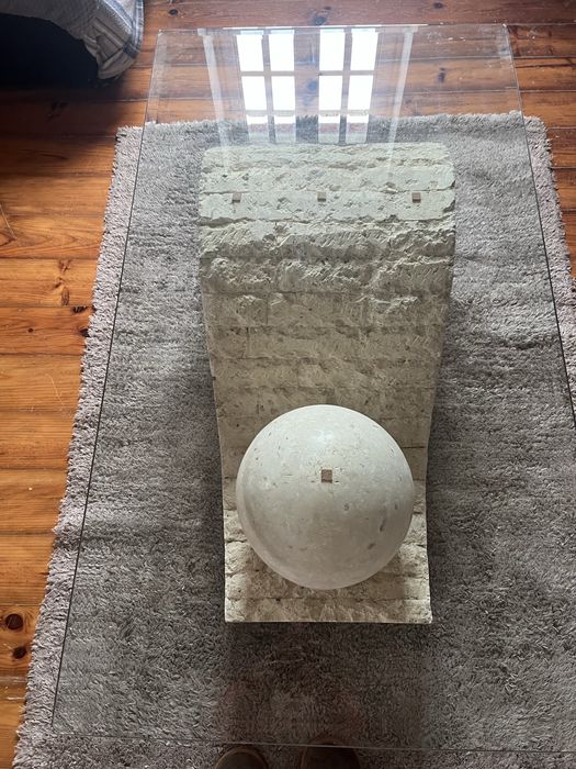 Mesa pequena de sala de vidro