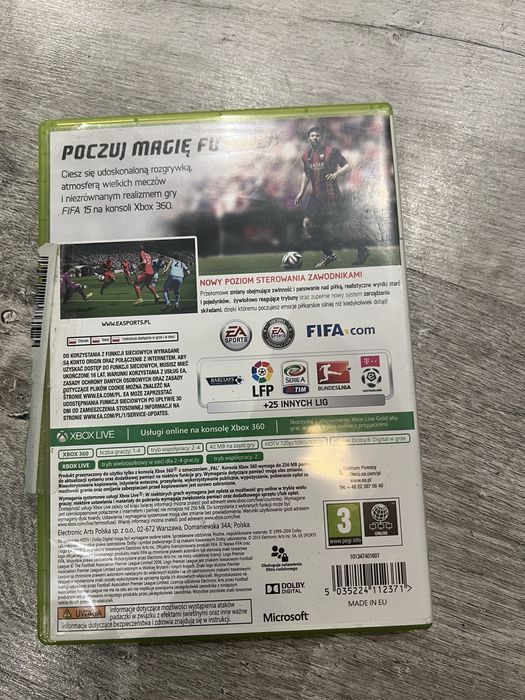 FIFA 15 – Xbox 360 (PAL, Polska wersja) – stan bardzo dobry / dobry