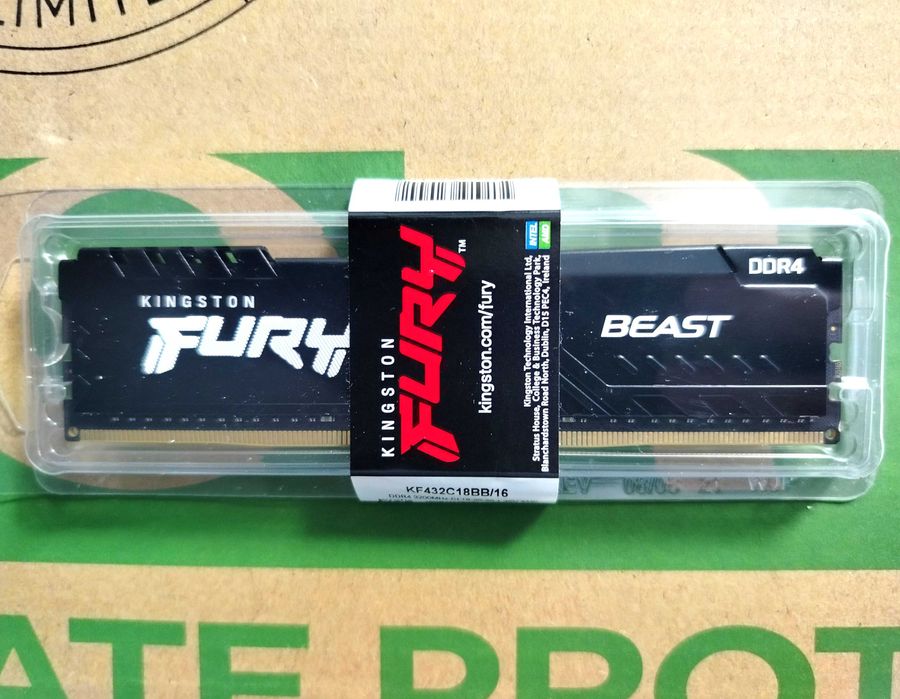 Оперативна пам'ять Kingston Fury Beast 3200Mhz DDR4 16Gb