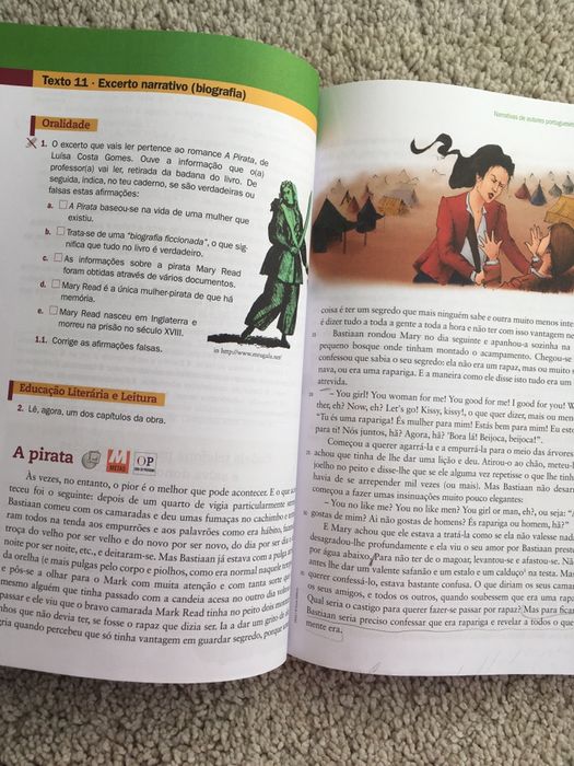 Manual português “Diálogos” 7° ano
