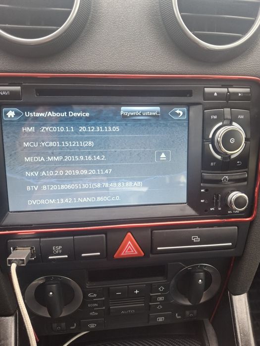 Sprzedam radio 2din audi a3 8p