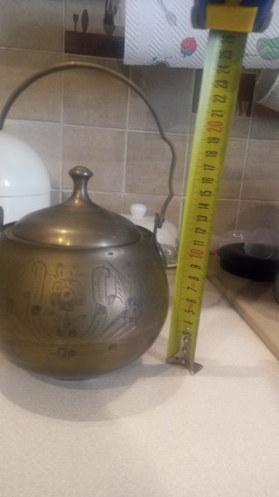 Dzbanek mosiądz starocie kolekcja