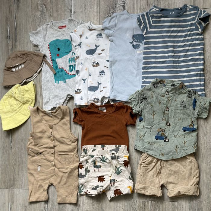 Літній одяг на хлопчика 3-6 місяців