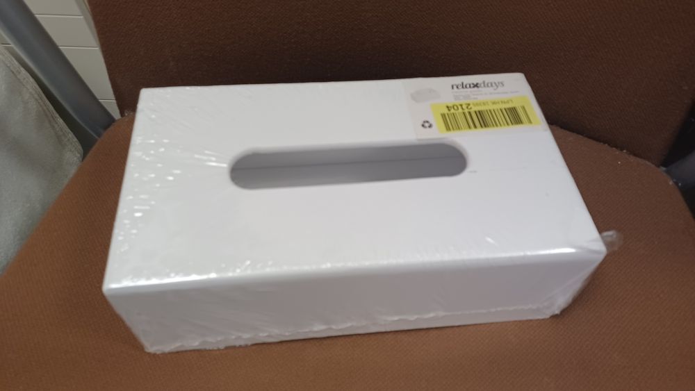 Relaxdays Pudełko na chusteczki bambusowe, pudełko na chusteczki