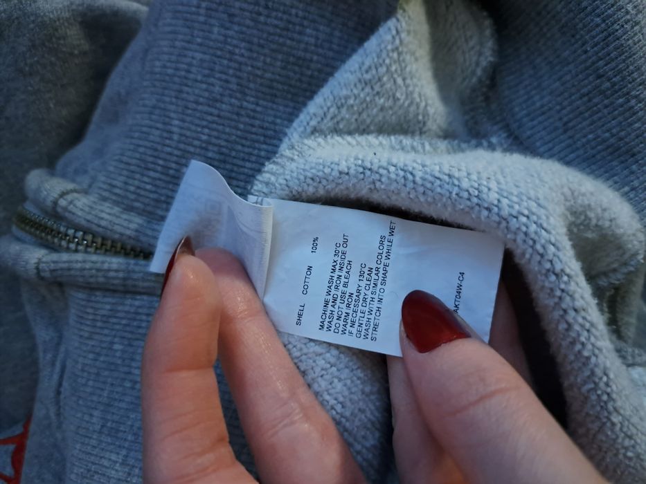 Bluza szara z kapturem bluza szara rozpinana bluza oversize