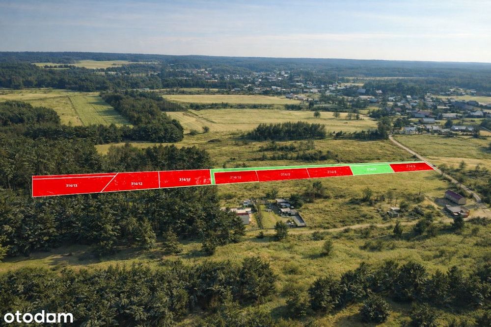 Działki budowlane w otulinie lasu