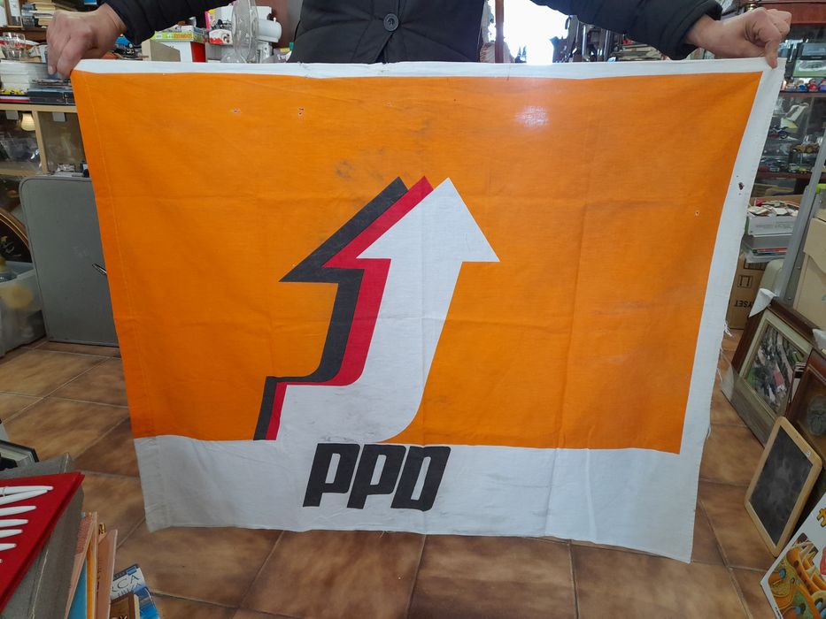 Bandeira PPD / PSD Partido Social Democrata 1° bandeira do PSD