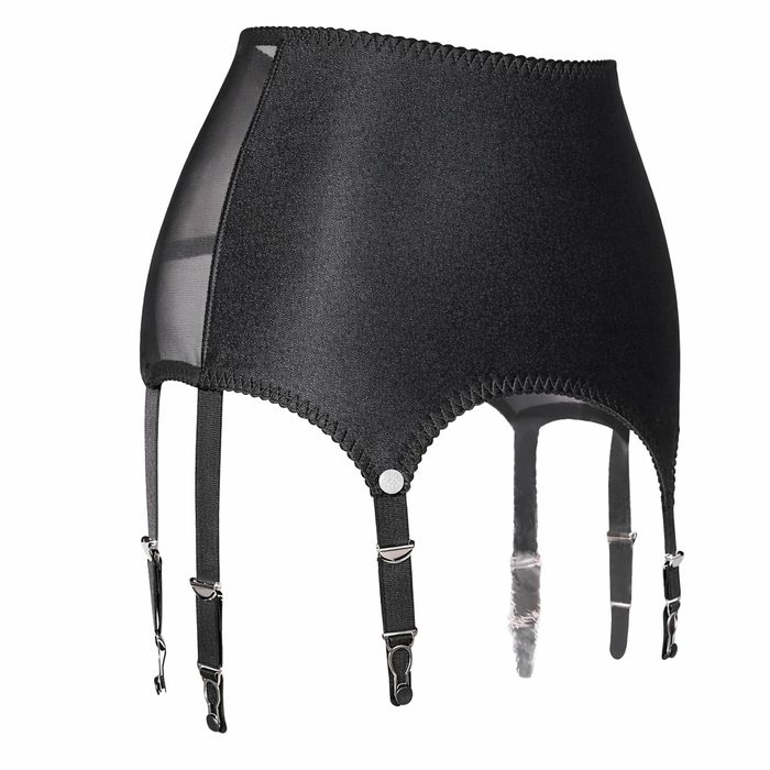 Pas do pończoch Retro Vintage wysoka talia 8384