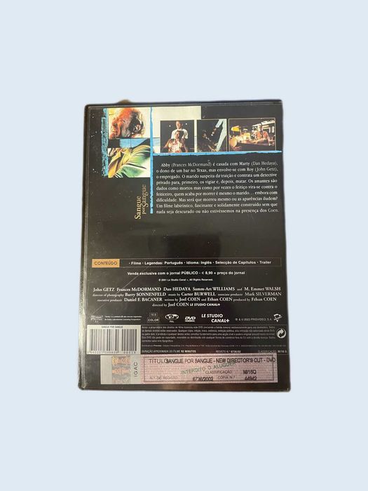DVD Blood Sample Director´s Cut (Sangue por Sangue-irmãos Coen) - 1984