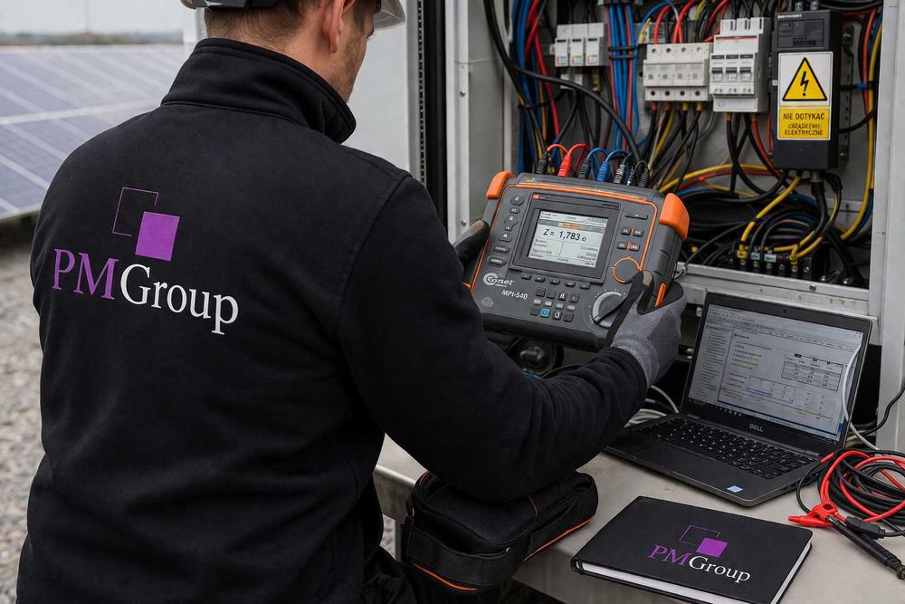Profesjonalne przeglądy i pomiary instalacji elektrycznych oraz fotowoltaicznych – PM Group