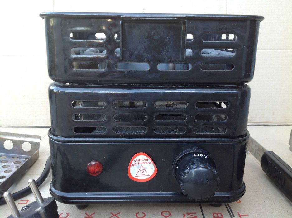 Электрическая плитка (НЕрабочая) для розжига угля с регулятором т-ры