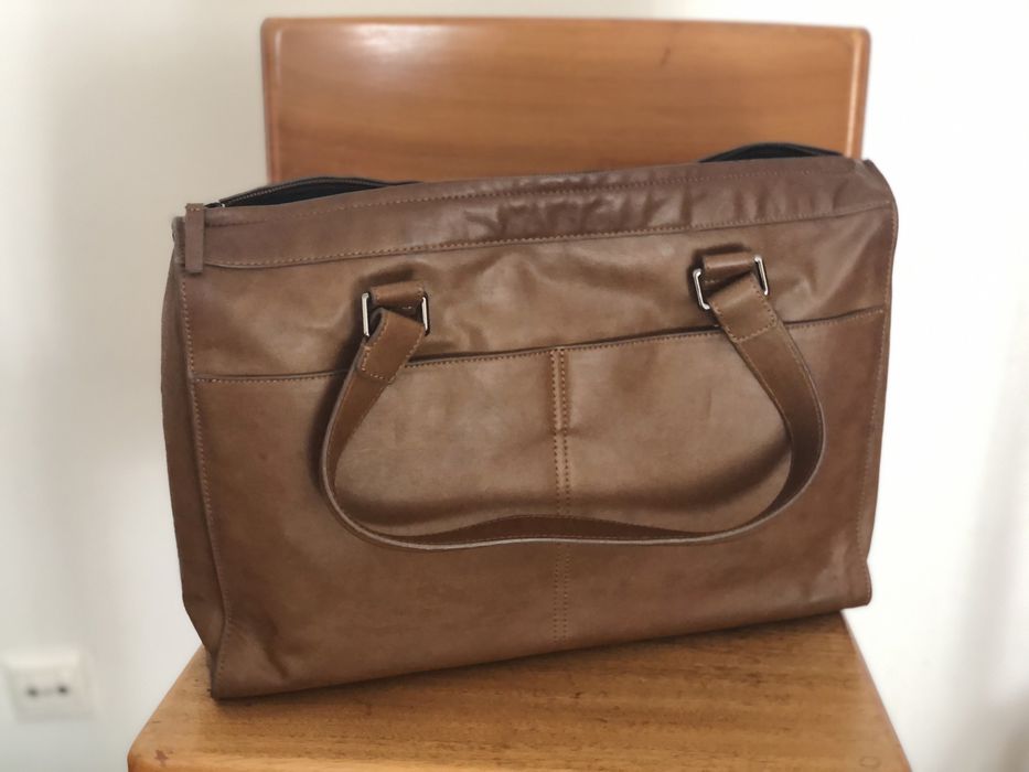 Pasta Mala Homem Escritório Castanha