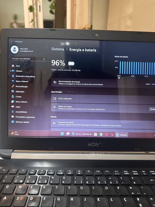 Notebook ACER Aspire 1tb  8gb RAM Intel Core i7