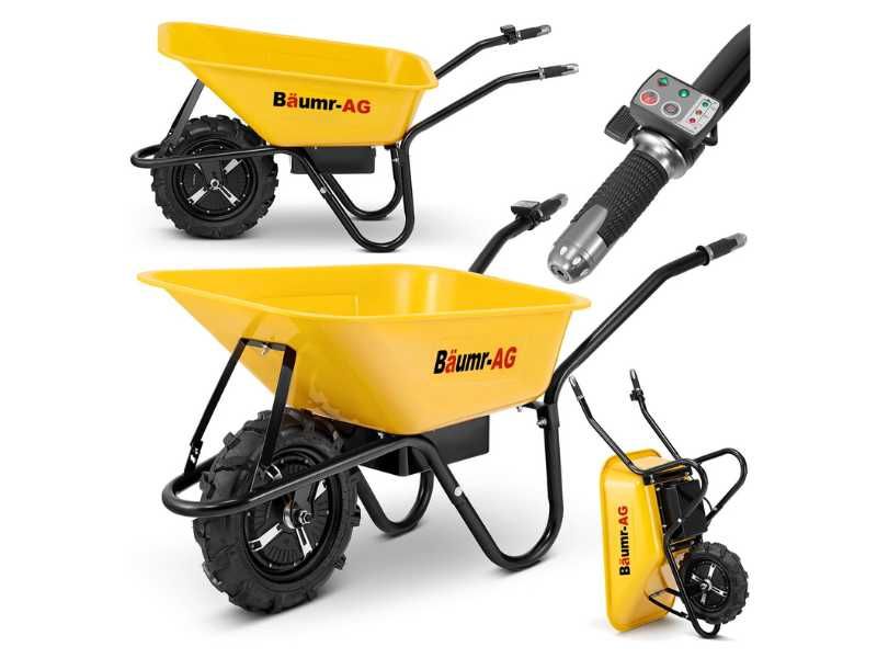 Taczka elektryczna akumulatorowa wozidło Baumr-AG BPR 500W 100L 180kg