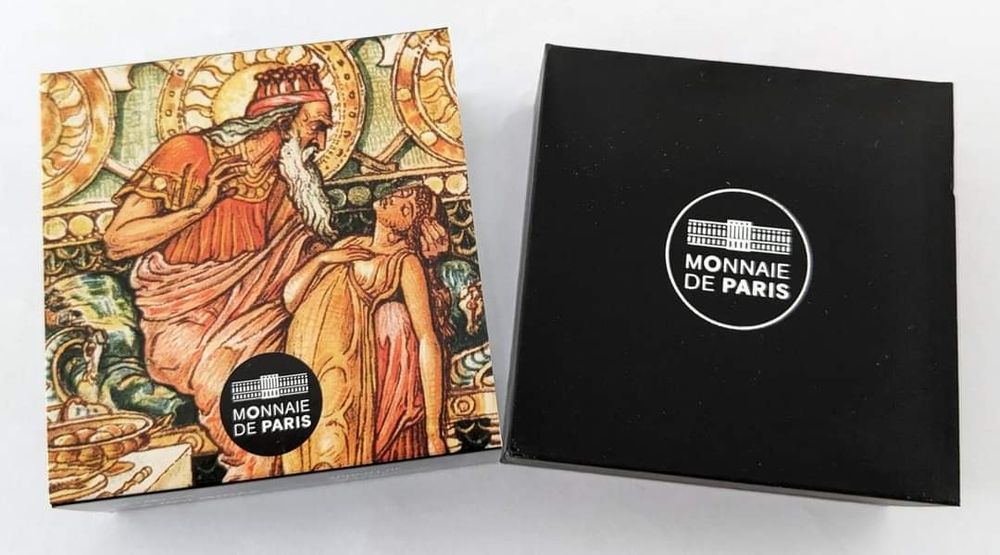 Moeda 10€ 2023 Prata Proof França Rei Midas