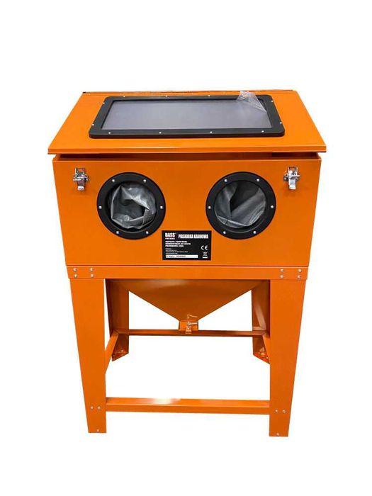 BASS POLSKA Piaskarka Kabinowa 250l Pistolet + Rękawice Dysze BP4267