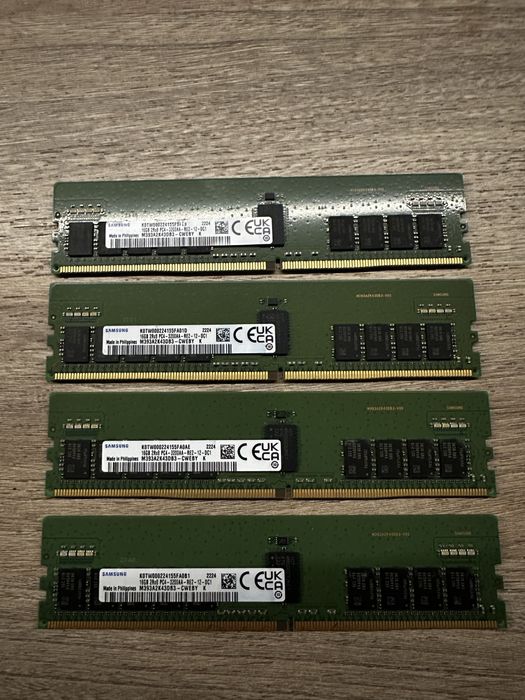 RAM Samsung 64gb/ 16 gb x4 DDR4 3200 ECC RDIMM 2Rx8 serwerowa