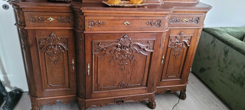 Kredens 254cm wysoki, antyk, rarytas, odrestaurowany.