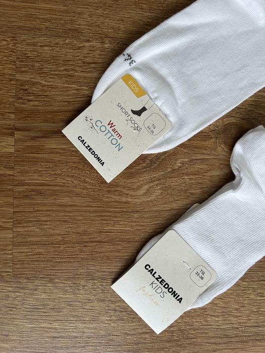 Skarpety dziewczęce Białe Calzedonia Rozmiar 33/36