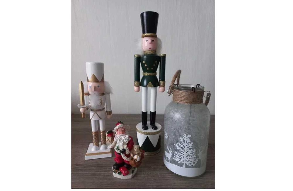 Статуэтка Дед Мороз , Щелкунчик, эльф, подсвечник  /  НОВЫЙ