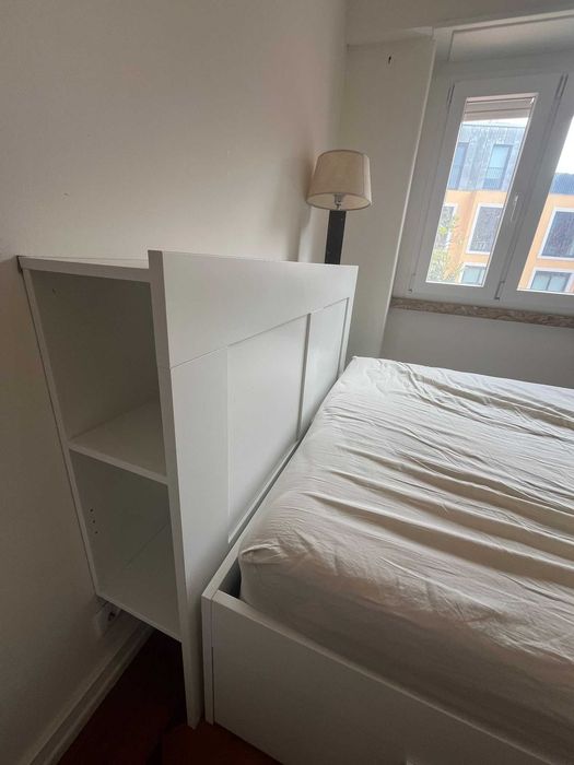 cama c/arrumação e cabeceira