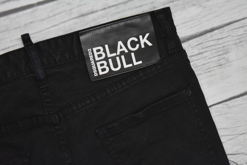 Dsquared2 Cool Guy Jean Tapered Black Bull Jeansy Stretch W32 L34 32/34 pas:88-90