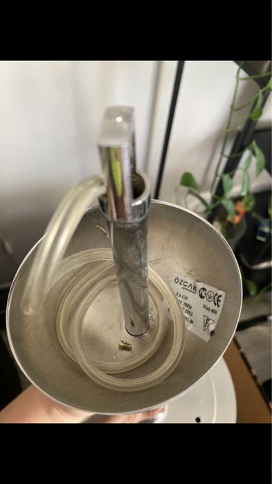 Dwa żyrandole lampy szkło kryształki glamour Ozcan