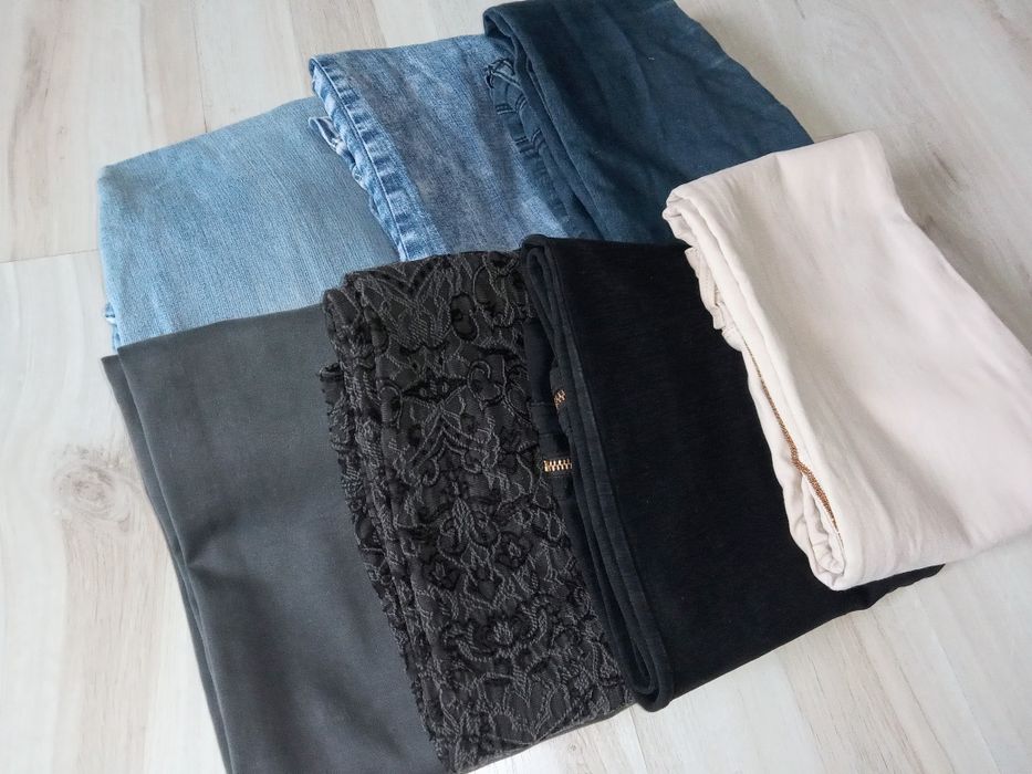 Spodnie jasne damskie H&M  S/36 + reszta par gratis
