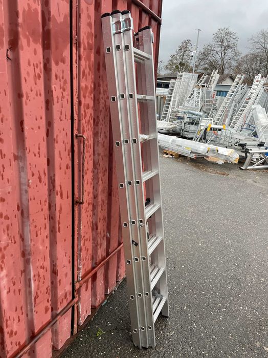 Drabina aluminiowa z opcją na schody 3x8 HIGHER 4,70m Hobby II Gat