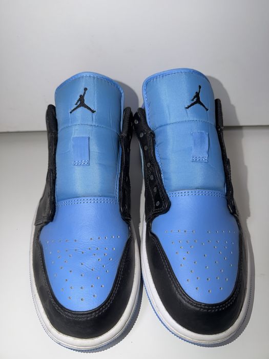 Ténis Nike Air Jordan 1 Low azul e preto original